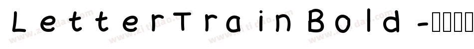 LetterTrain Bold字体转换